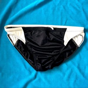 Aussiebum Surge Black and White Swim Brief L